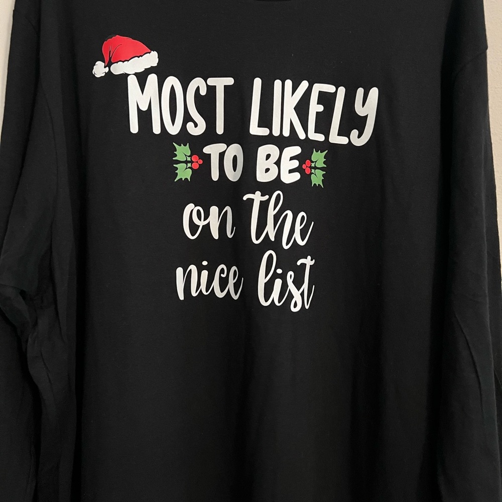 2XL long sleeve Christmas shirt